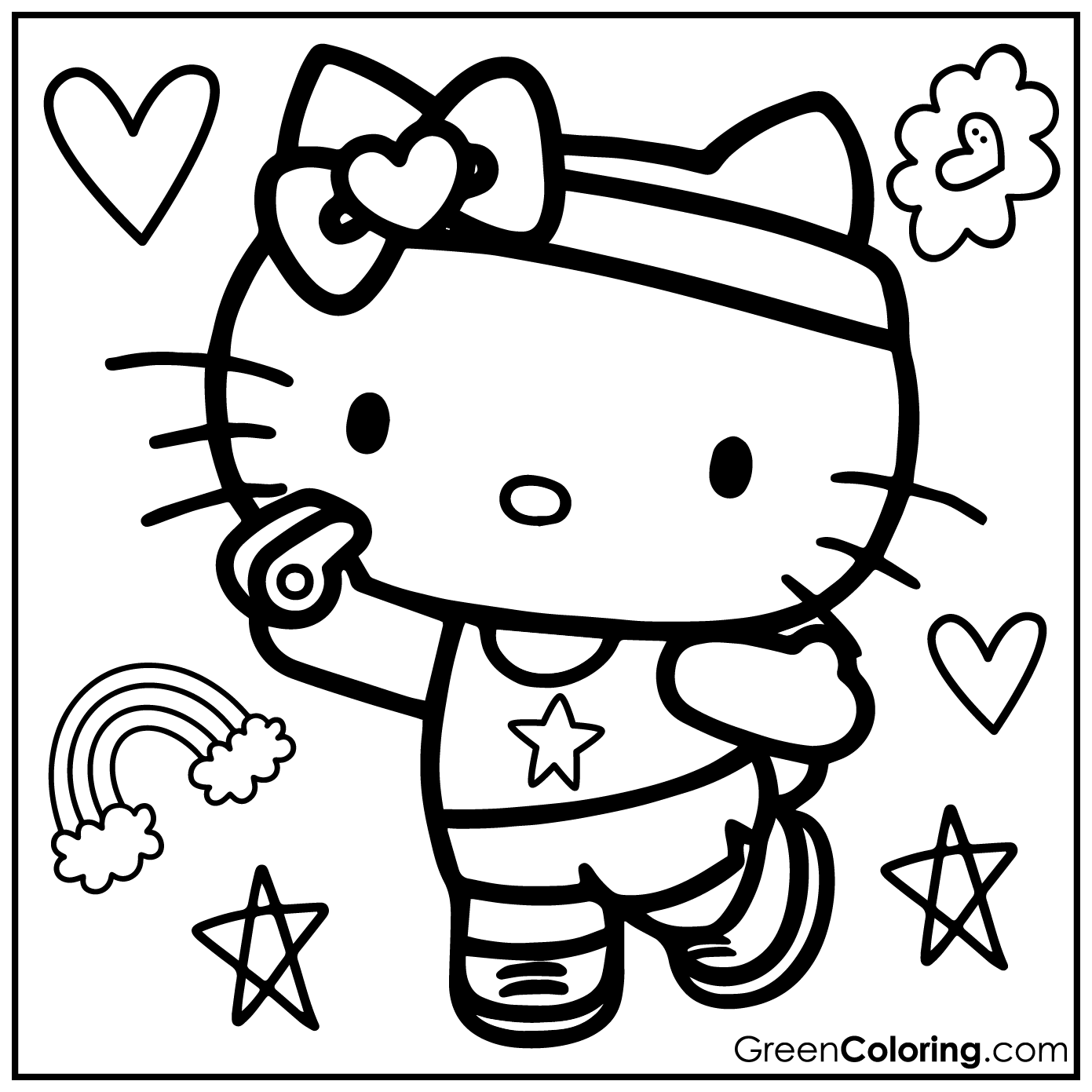 hello kitty drawing pages hello kitty drawing pages