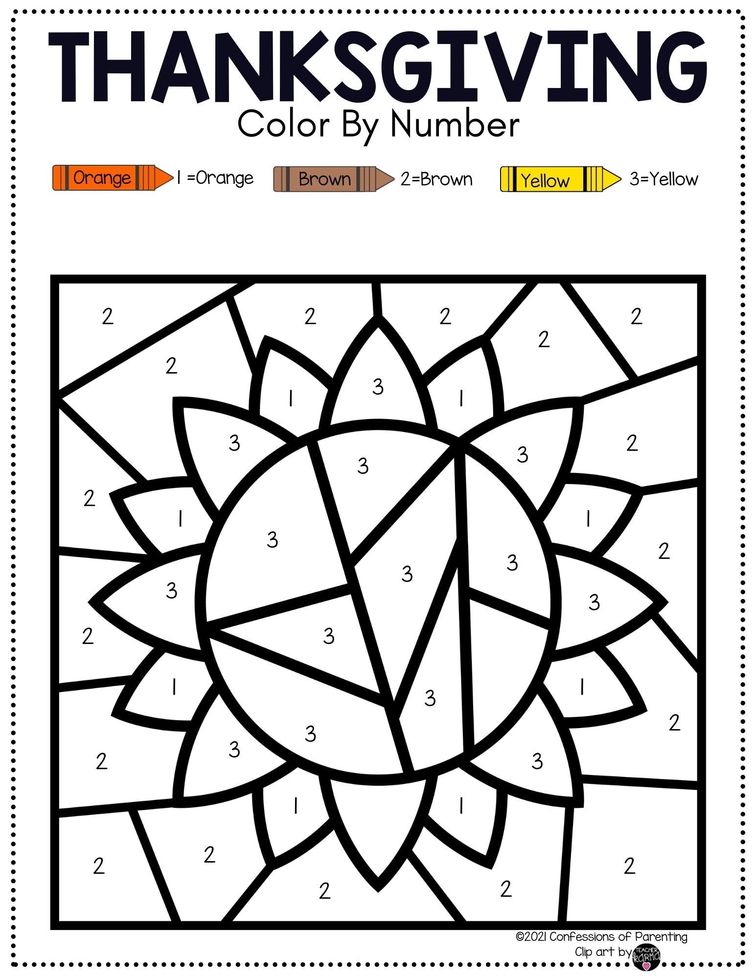 thanksgiving color by number coloring pages thanksgiving color by number coloring pages