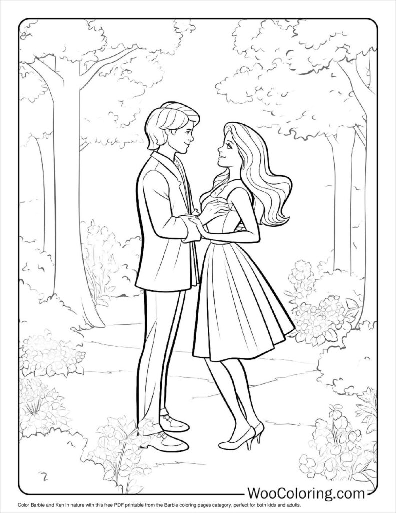 barbie and ken coloring pages barbie and ken coloring pages
