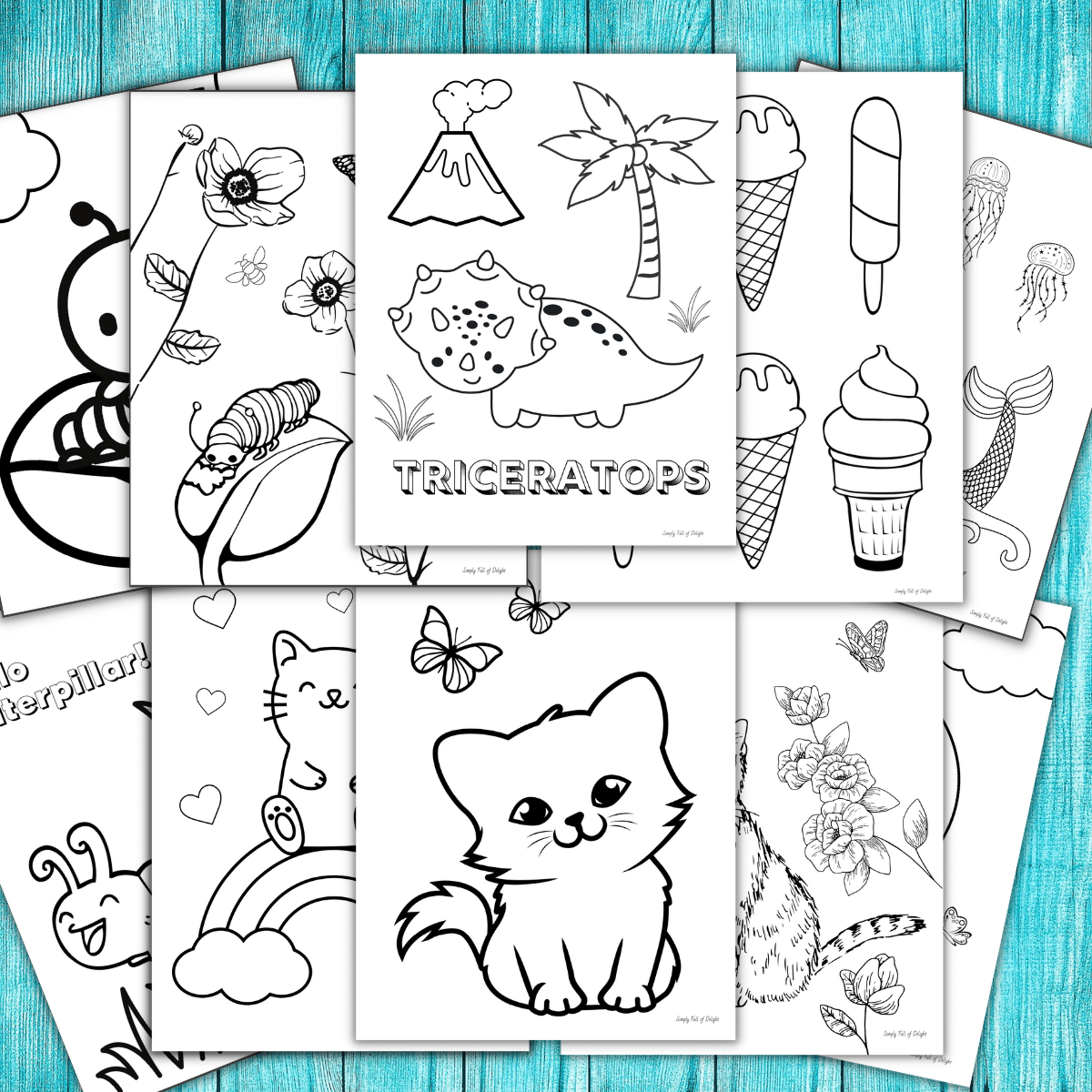 100 Cute Coloring Pages For Kids Free Printables  100 Cute Coloring Pages For Kids Free Printables