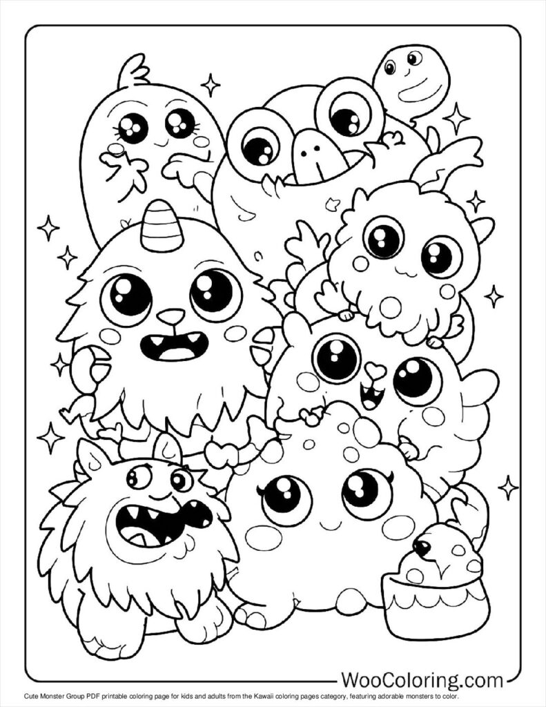 100 Kawaii Coloring Pages Free PDF To Print Woo Coloring 100 Kawaii Coloring Pages Free PDF To Print Woo Coloring