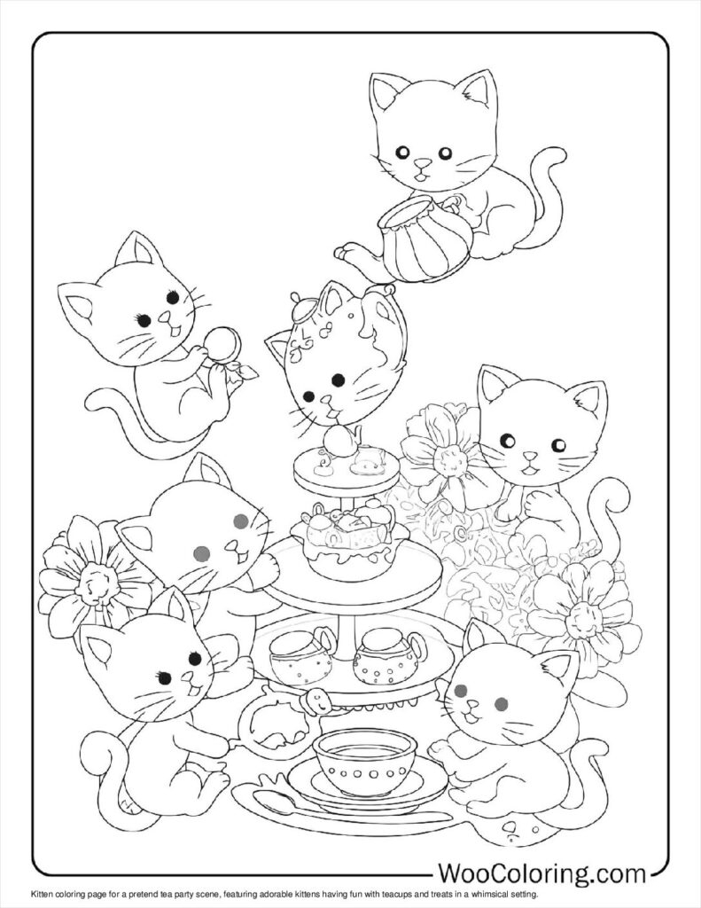 100 Kitten Coloring Pages Free PDF To Print Woo Coloring 100 Kitten Coloring Pages Free PDF To Print Woo Coloring
