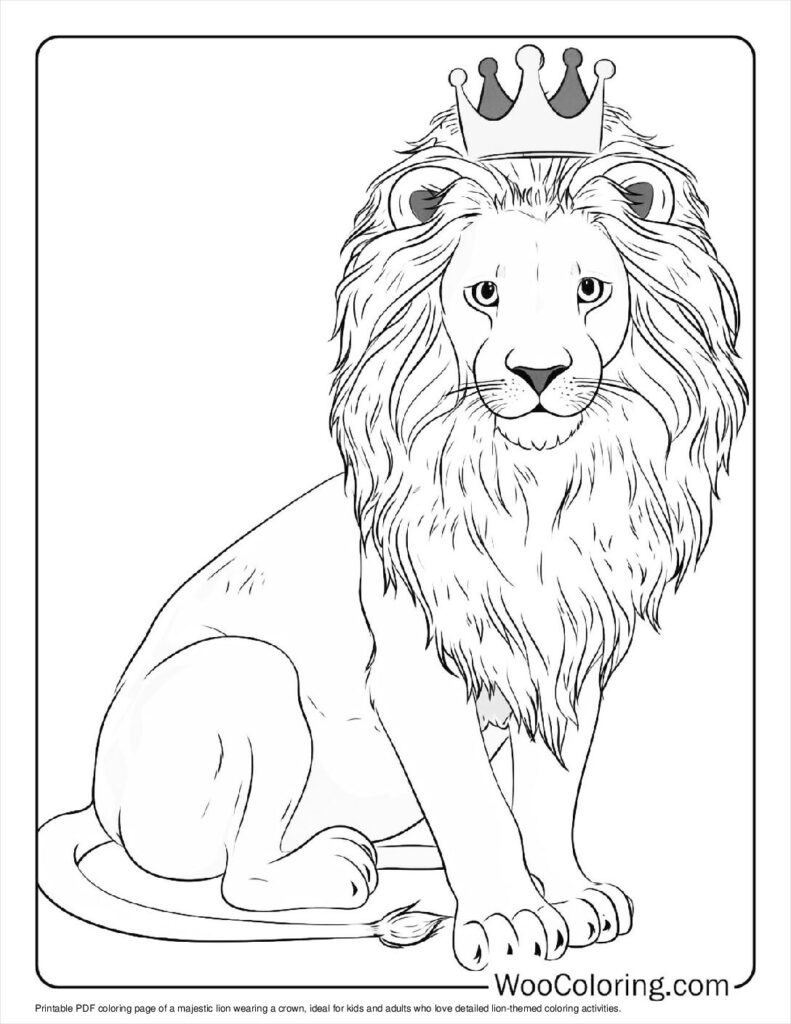 100 Lion Coloring Pages Free PDF To Print Woo Coloring 100 Lion Coloring Pages Free PDF To Print Woo Coloring