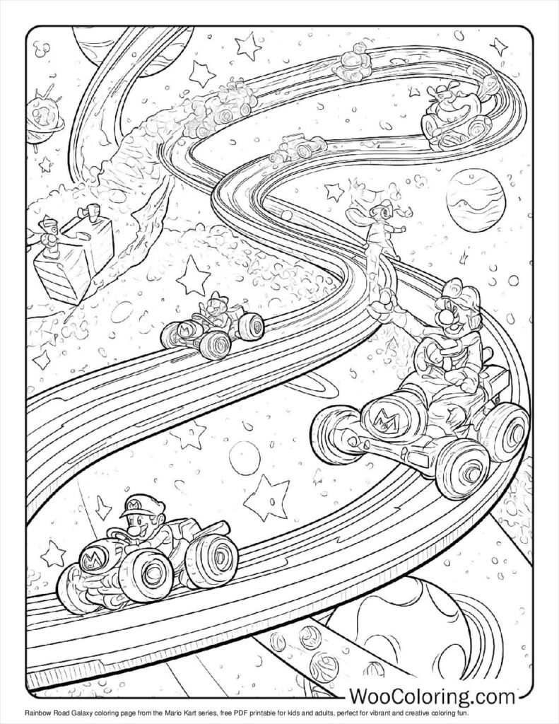 100 Mario Kart Coloring Pages Free PDF To Print Woo Coloring 100 Mario Kart Coloring Pages Free PDF To Print Woo Coloring