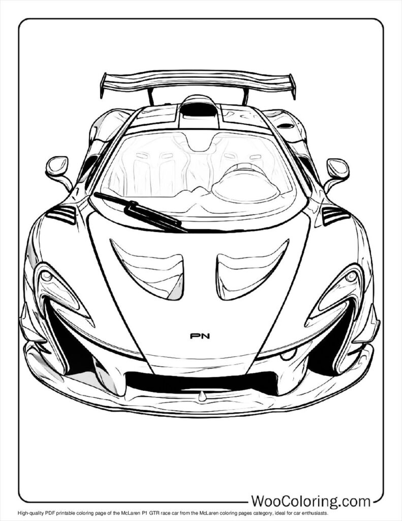 100 McLaren Coloring Pages Free PDF To Print Woo Coloring