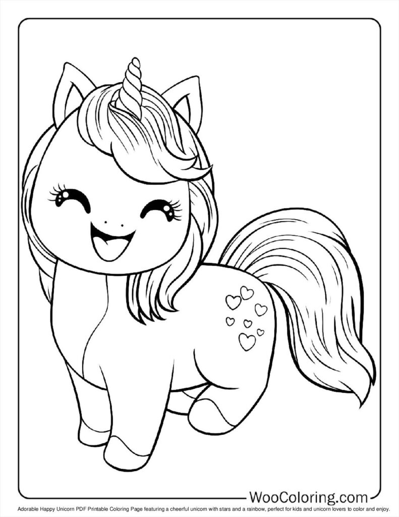 unicorn coloring pages printable pdf