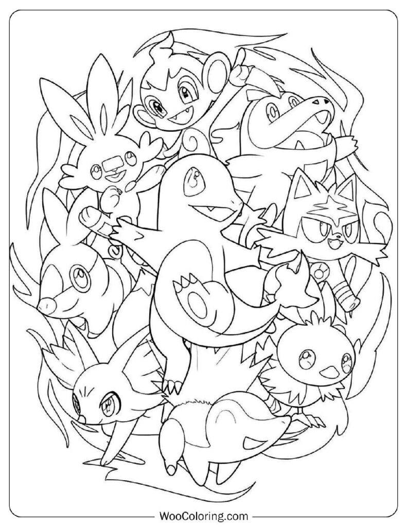 colouring in pages pokemon