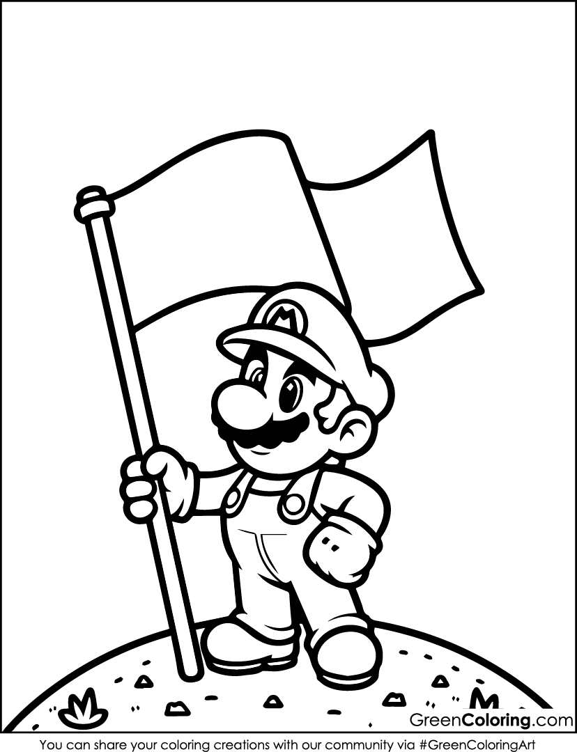 printable mario coloring pages printable mario coloring pages