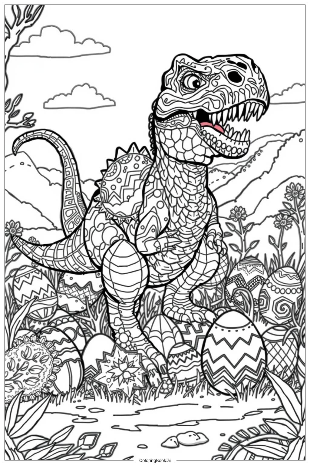 132 Dinosaur Coloring Pages Free PDF PNG Printables  132 Dinosaur Coloring Pages Free PDF PNG Printables