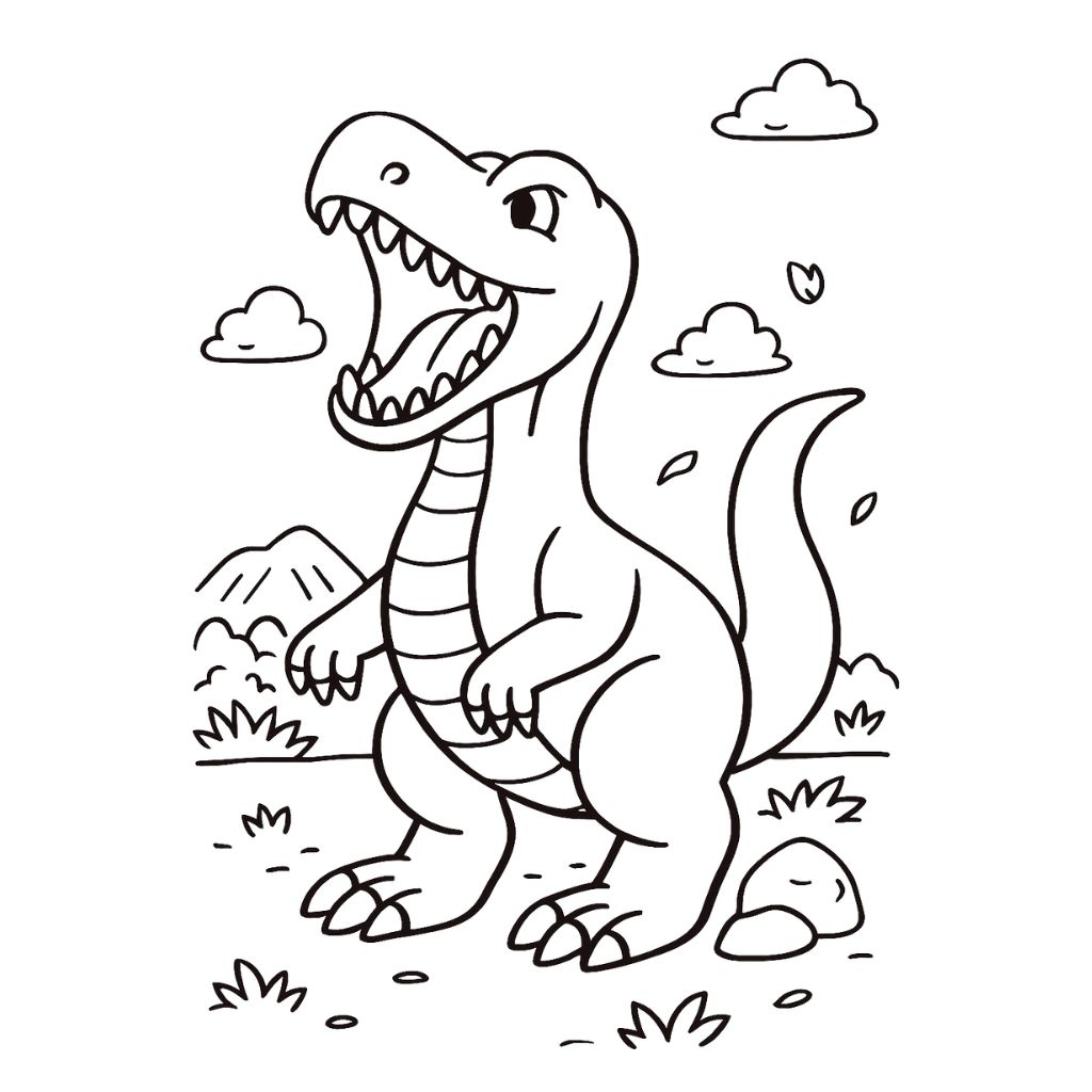 how to draw fierce dinosaur printable how to draw fierce dinosaur printable