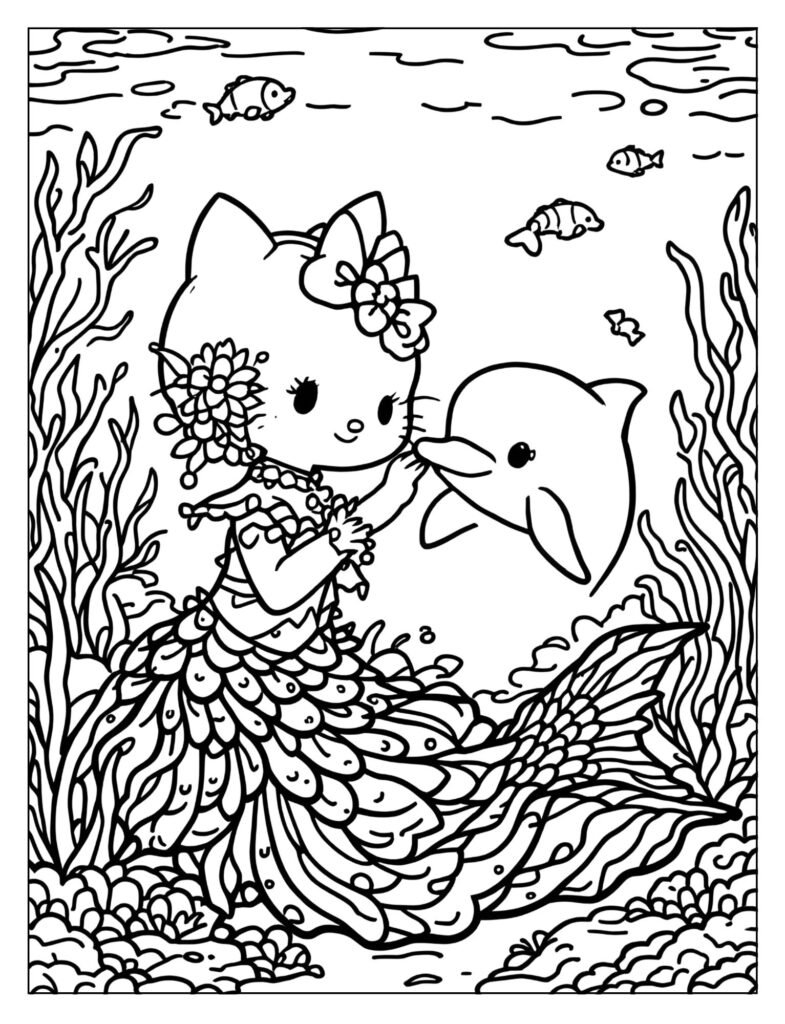 15 Free Hello Kitty Mermaid Coloring Pages PDF Printables Freentable 15 Free Hello Kitty Mermaid Coloring Pages PDF Printables Freentable