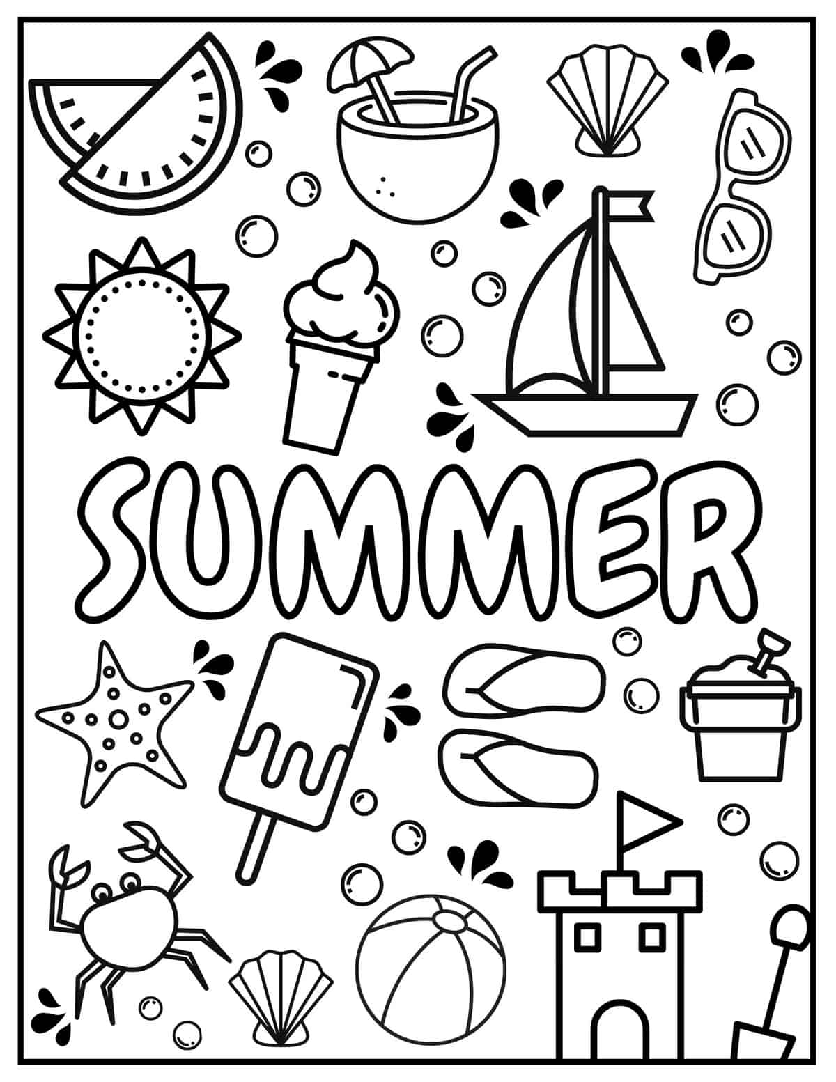 15 Free Summer Coloring Pages For Kids Prudent Penny Pincher Worksheets Library 15 Free Summer Coloring Pages For Kids Prudent Penny Pincher Worksheets Library
