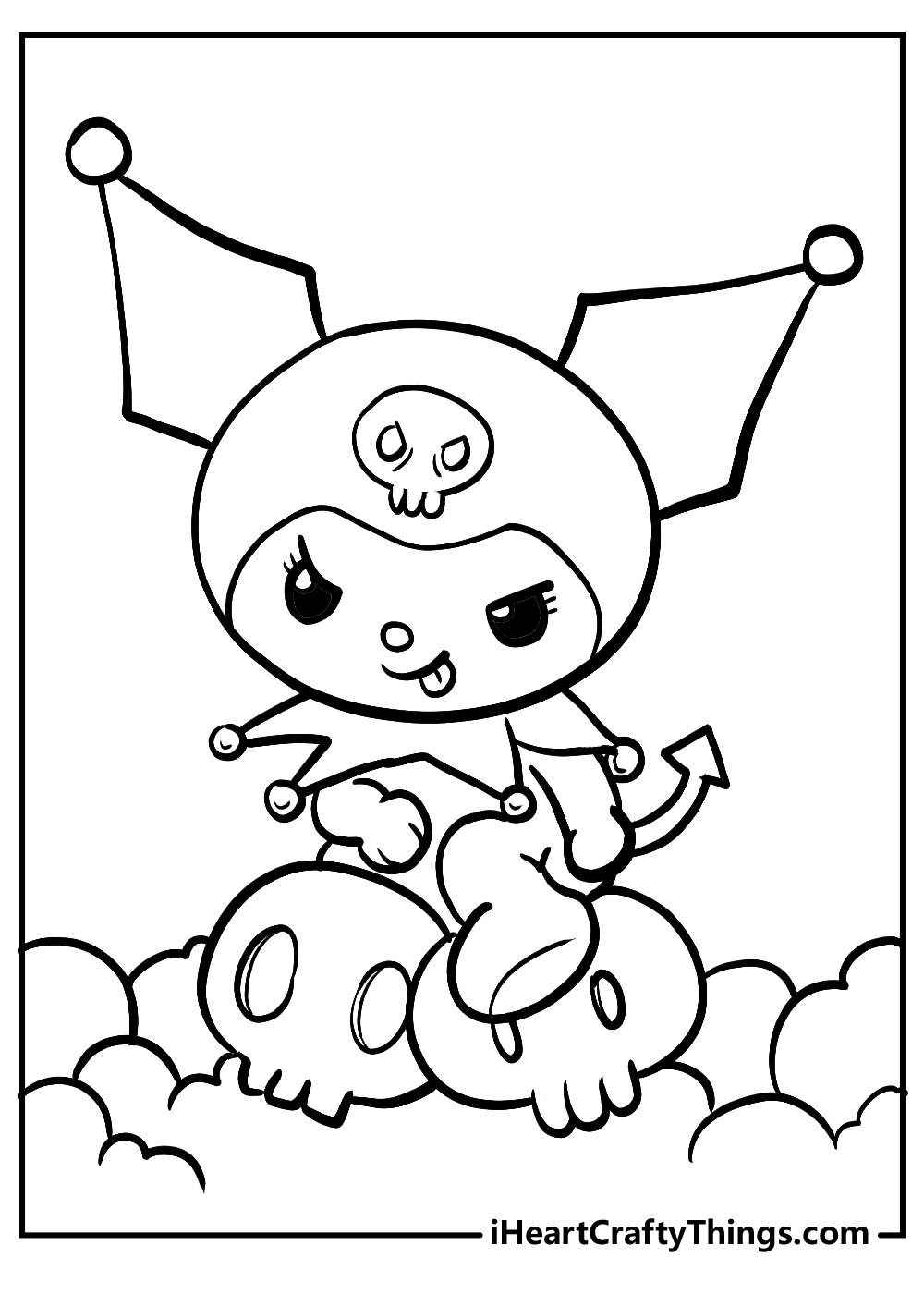 kuromi halloween coloring pages kuromi halloween coloring pages