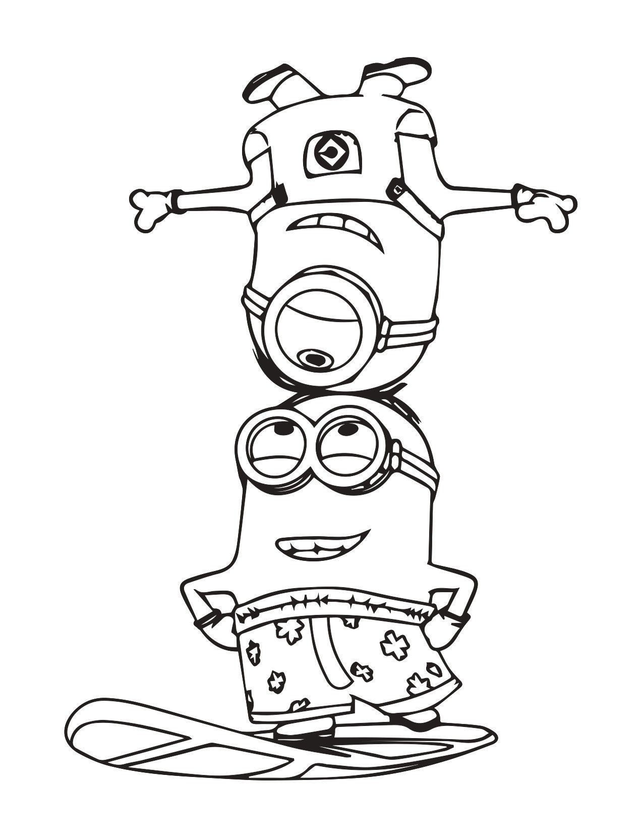 printable minion coloring sheets printable minion coloring sheets