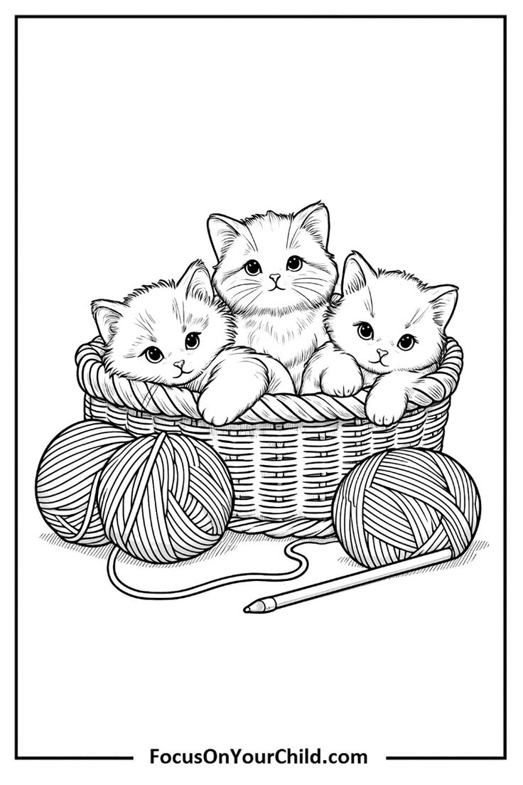 kitty coloring pages printable