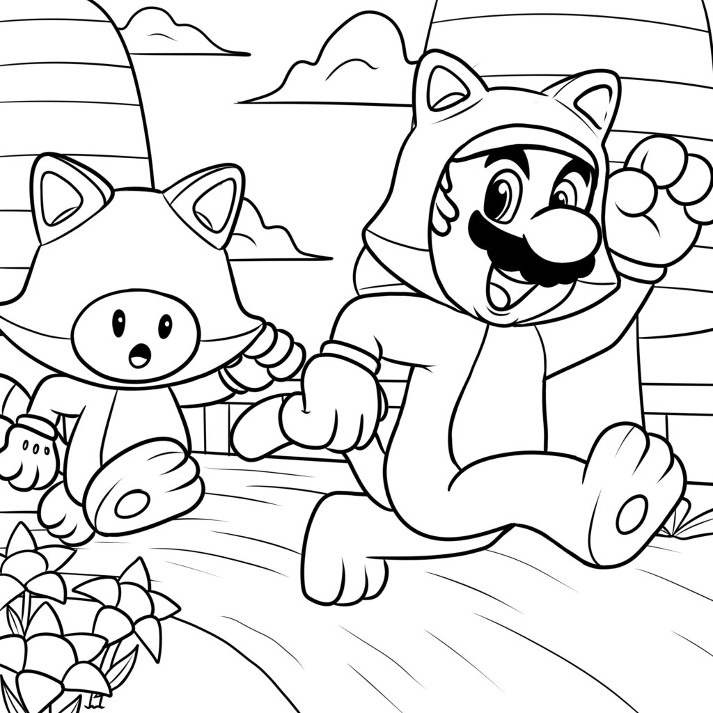 super mario background coloring page super mario background coloring page