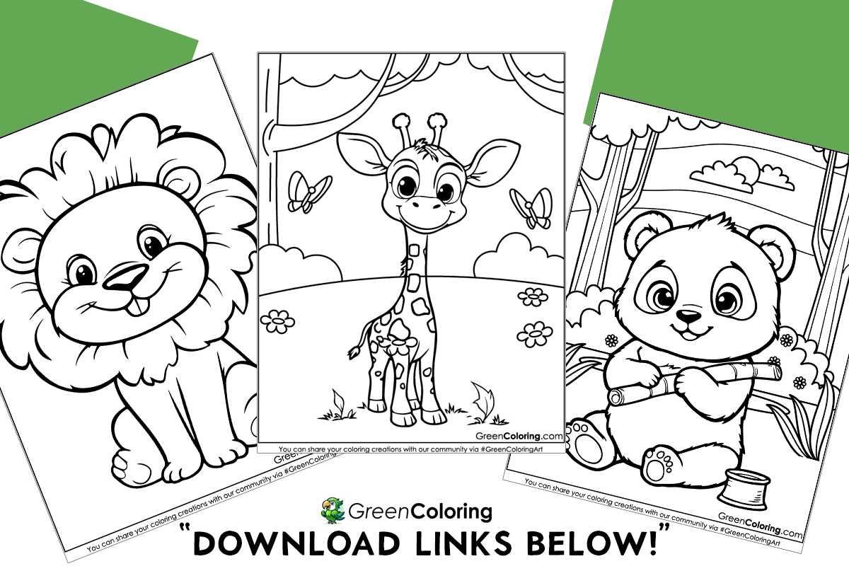 20 Animal Coloring Pages Download Free Printable PDF  20 Animal Coloring Pages Download Free Printable PDF