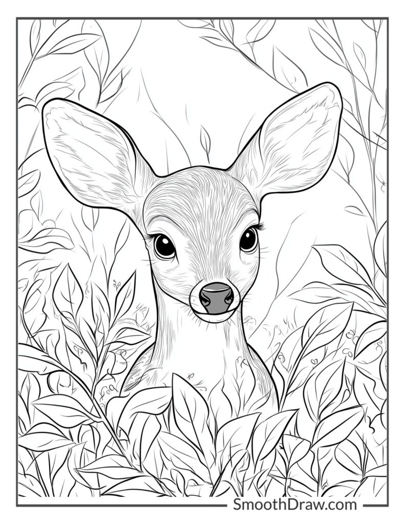 20 Deer Coloring Pages Free Printable PDF Pages  20 Deer Coloring Pages Free Printable PDF Pages