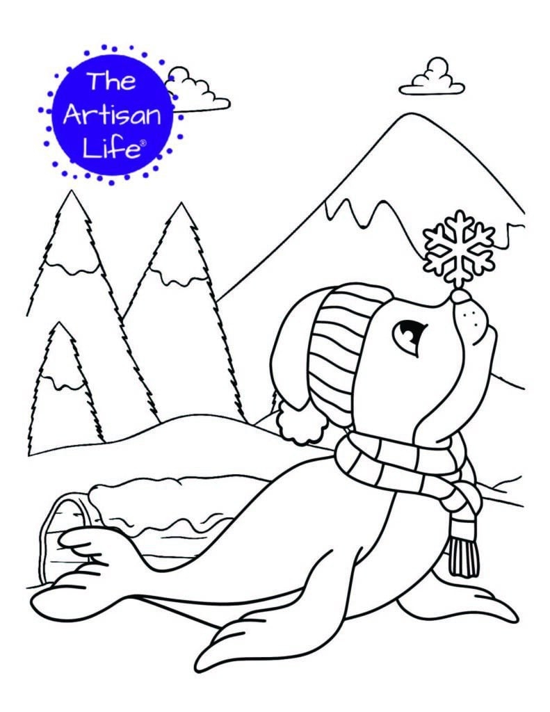 20 Free Printable Winter Animal Coloring Pages For Kids The Worksheets Library