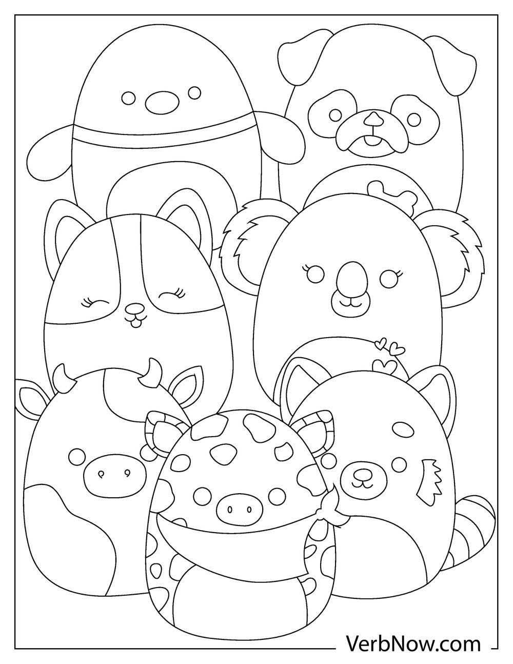 20 Free Squishmallows Coloring Pages Printable PDF  20 Free Squishmallows Coloring Pages Printable PDF