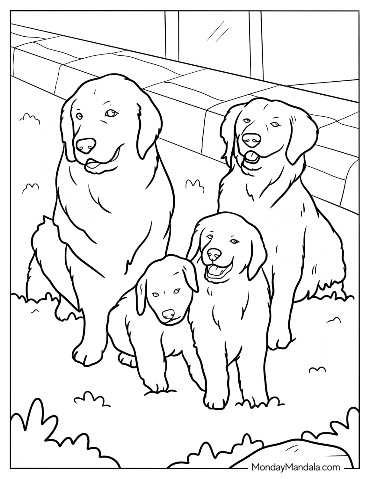 20 Golden Retriever Coloring Pages Free PDF Printables  20 Golden Retriever Coloring Pages Free PDF Printables