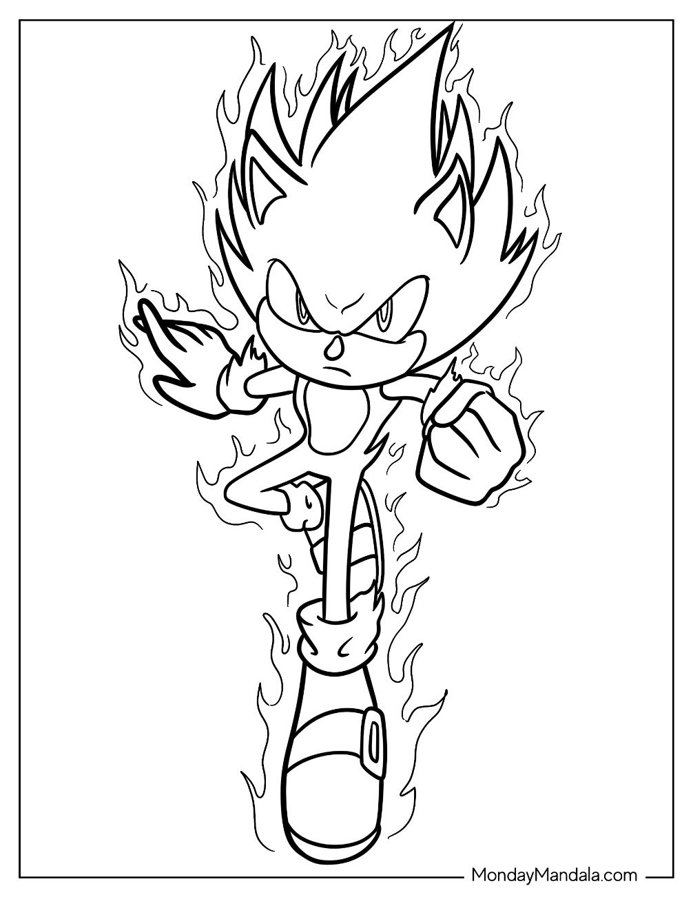 20 Hyper Sonic Coloring Pages Free PDF Printables  20 Hyper Sonic Coloring Pages Free PDF Printables