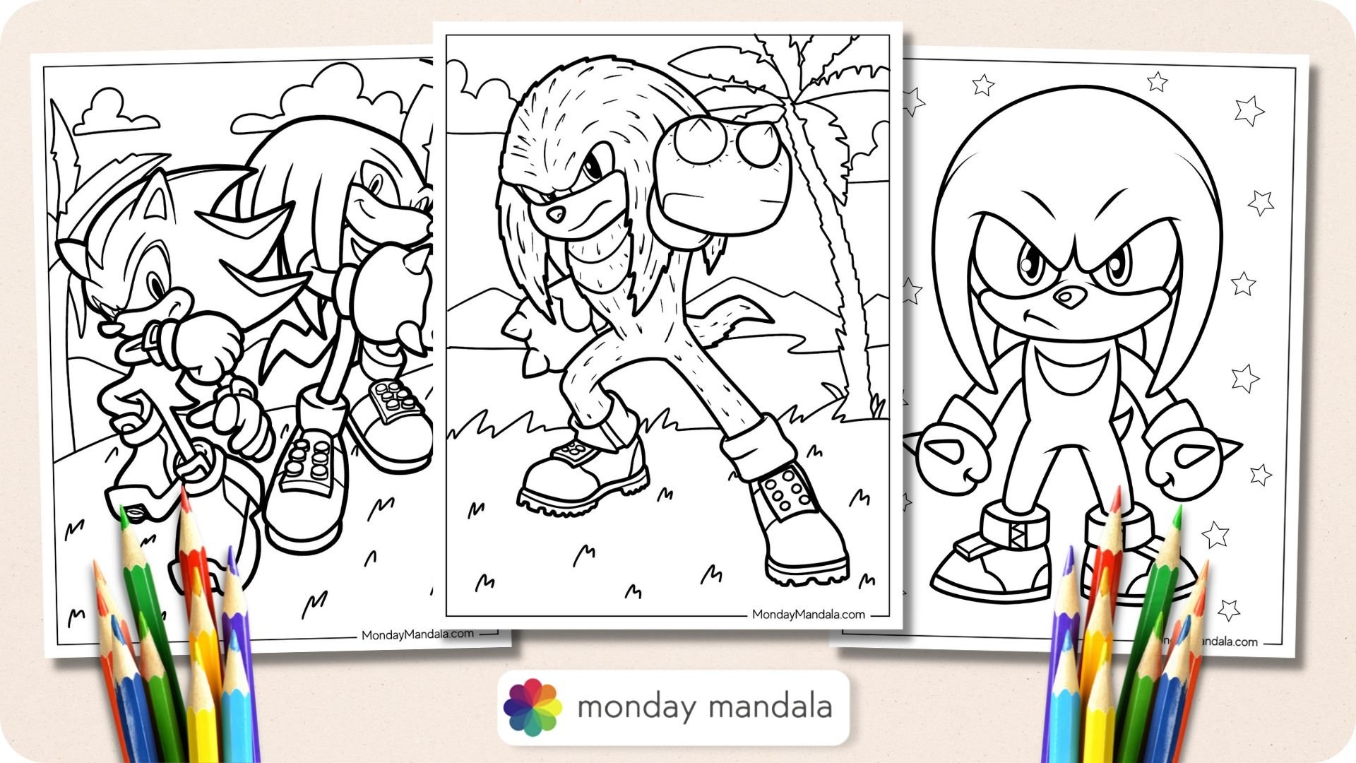 20 Knuckles Coloring Pages Free PDF Printables  20 Knuckles Coloring Pages Free PDF Printables