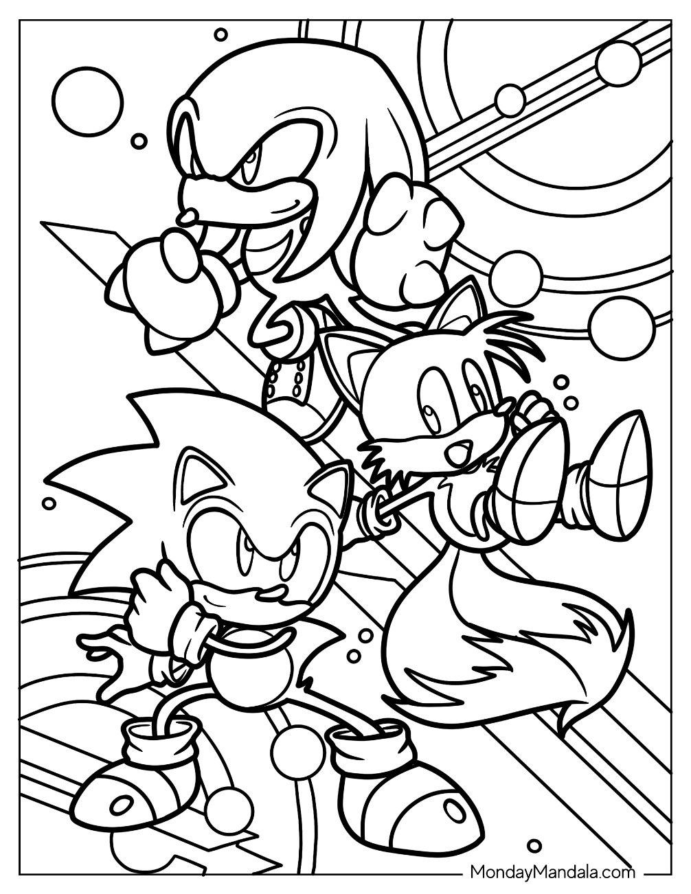 20 Knuckles Coloring Pages Free PDF Printables