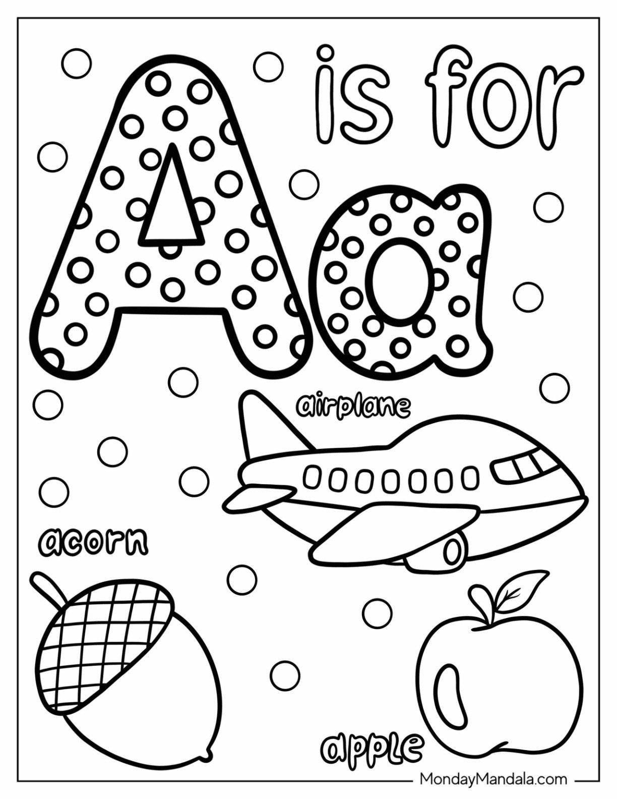 20 Letter A Coloring Pages Free PDF Printables  20 Letter A Coloring Pages Free PDF Printables