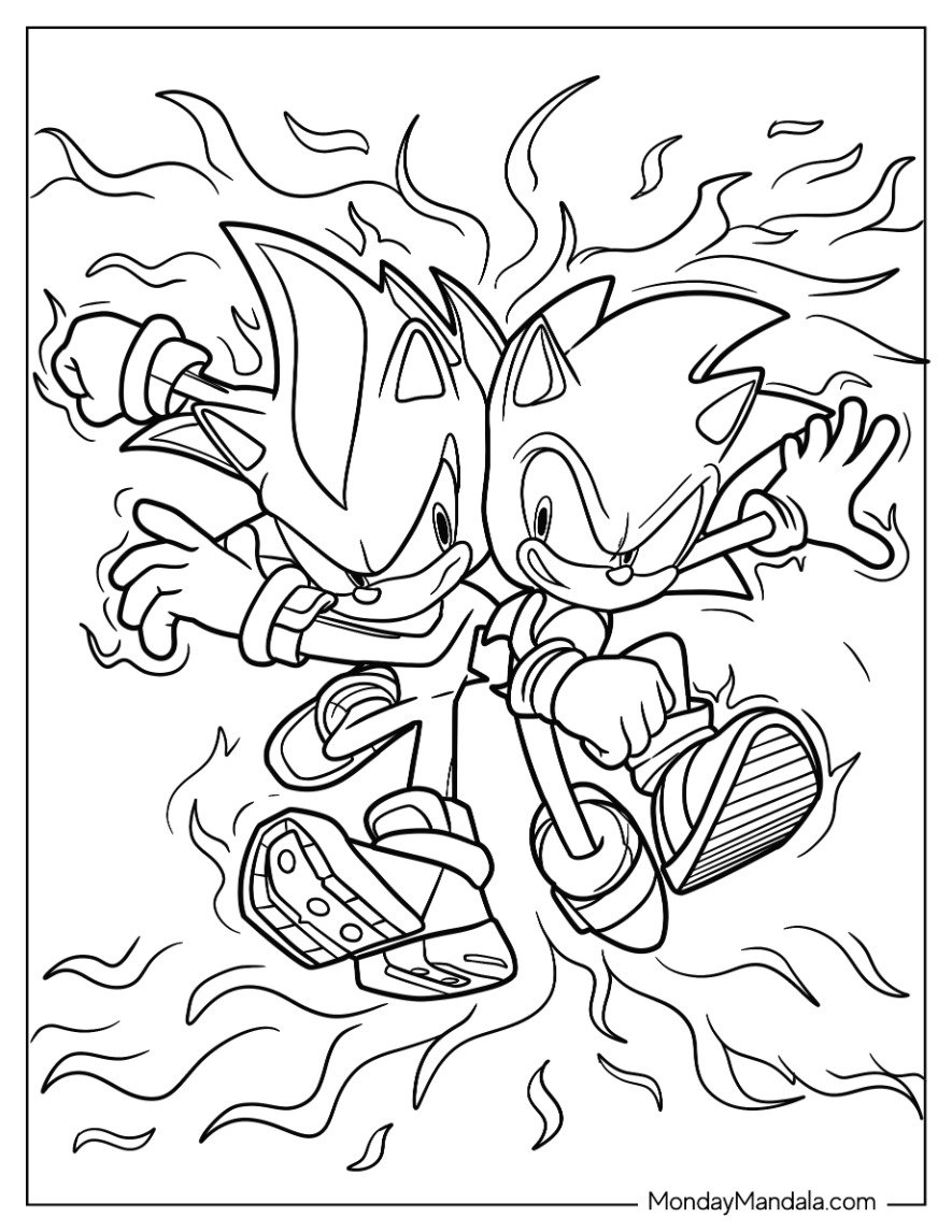 20 Shadow Sonic Coloring Pages Free PDF Printables  20 Shadow Sonic Coloring Pages Free PDF Printables