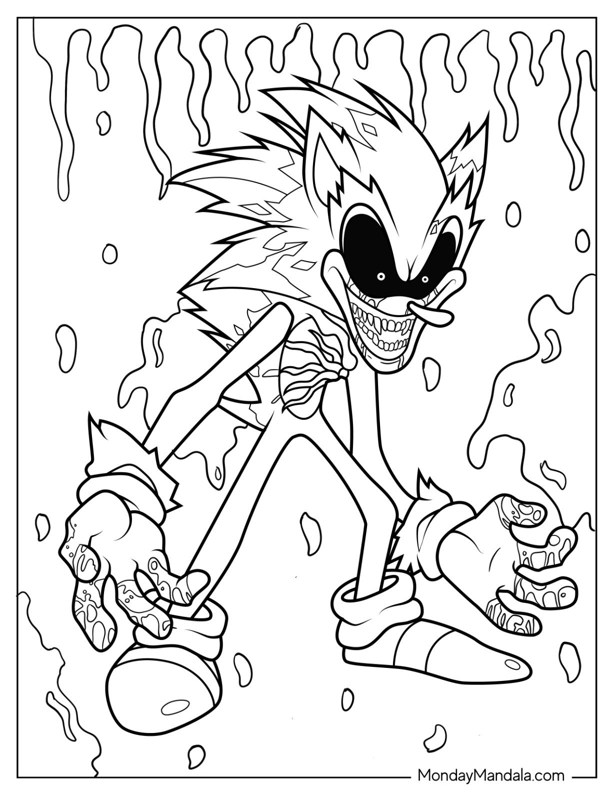 20 Sonic Exe Coloring Pages Free PDF Printables  20 Sonic Exe Coloring Pages Free PDF Printables