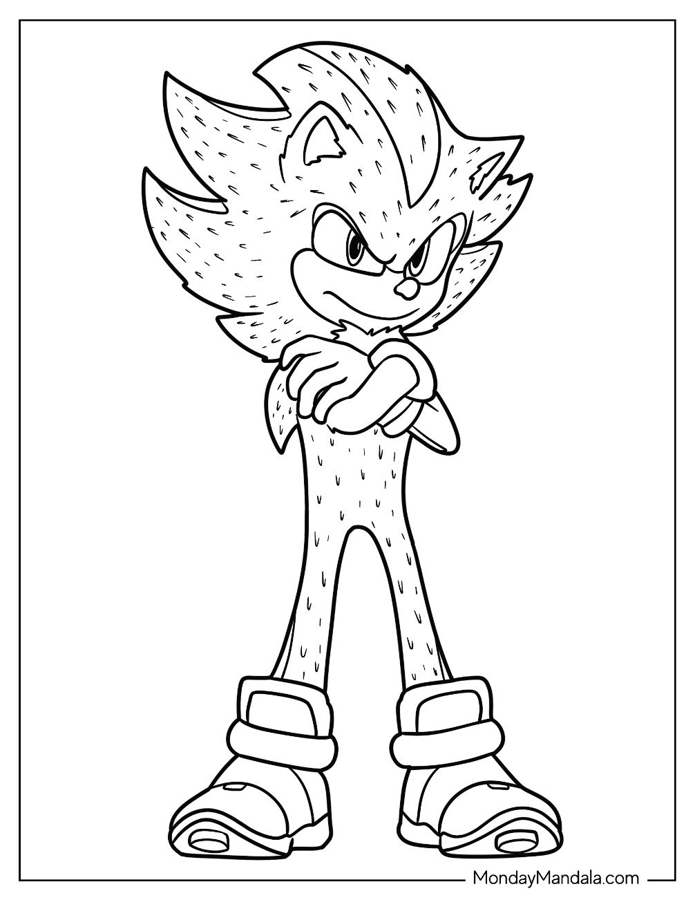 20 Super Sonic Coloring Pages Free PDF Printables  20 Super Sonic Coloring Pages Free PDF Printables