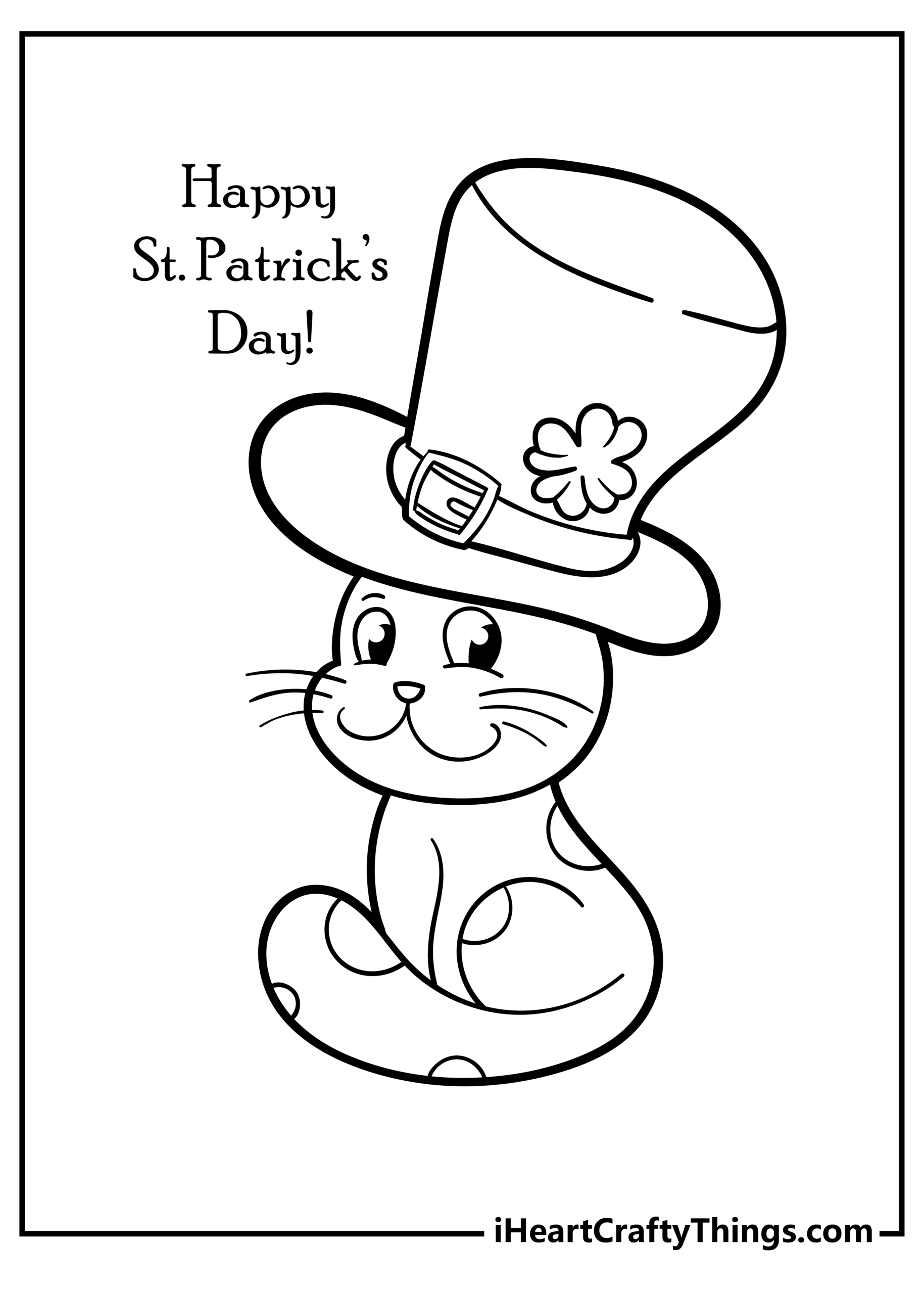2025 St Patrick s Day Coloring Pages 51 Free Printables  2025 St Patrick s Day Coloring Pages 51 Free Printables