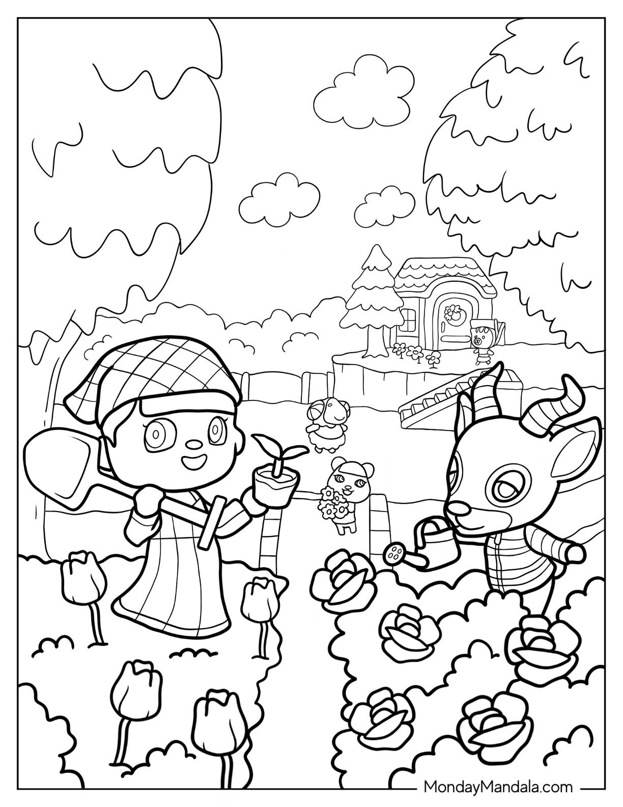 22 Animal Crossing Coloring Pages Free PDF Printables  22 Animal Crossing Coloring Pages Free PDF Printables