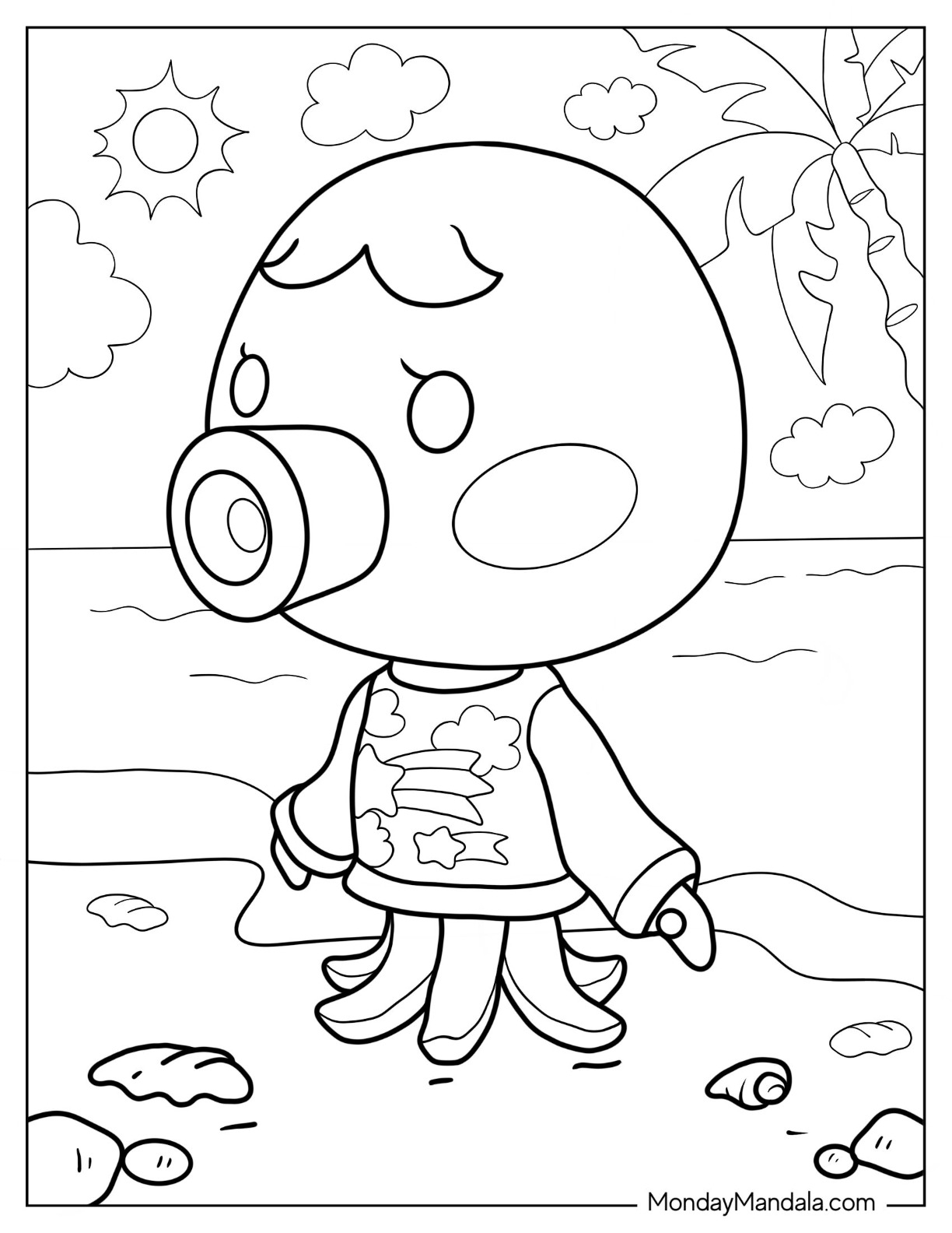 22 Animal Crossing Coloring Pages Free PDF Printables  22 Animal Crossing Coloring Pages Free PDF Printables