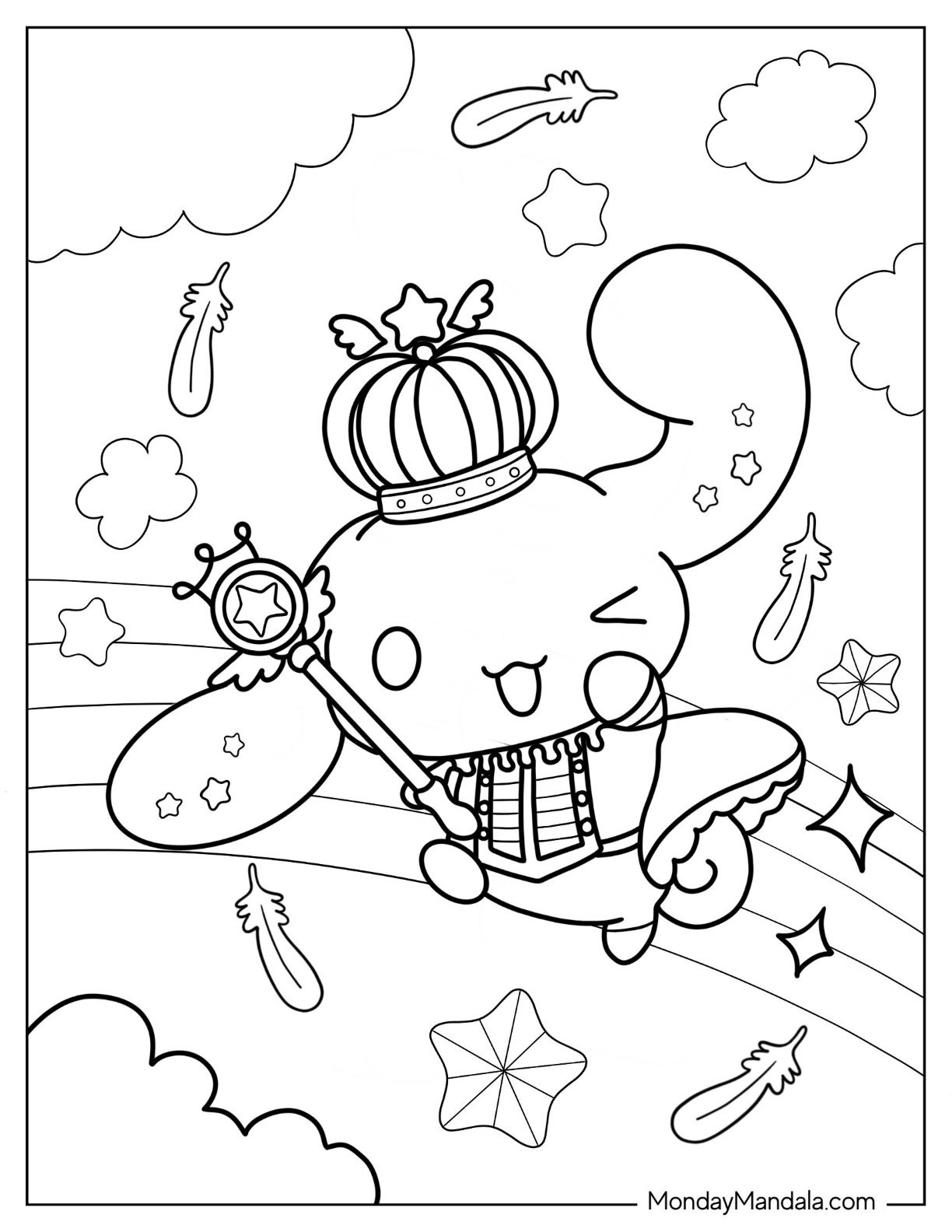 22 Cinnamoroll Coloring Pages Free PDF Printables  22 Cinnamoroll Coloring Pages Free PDF Printables