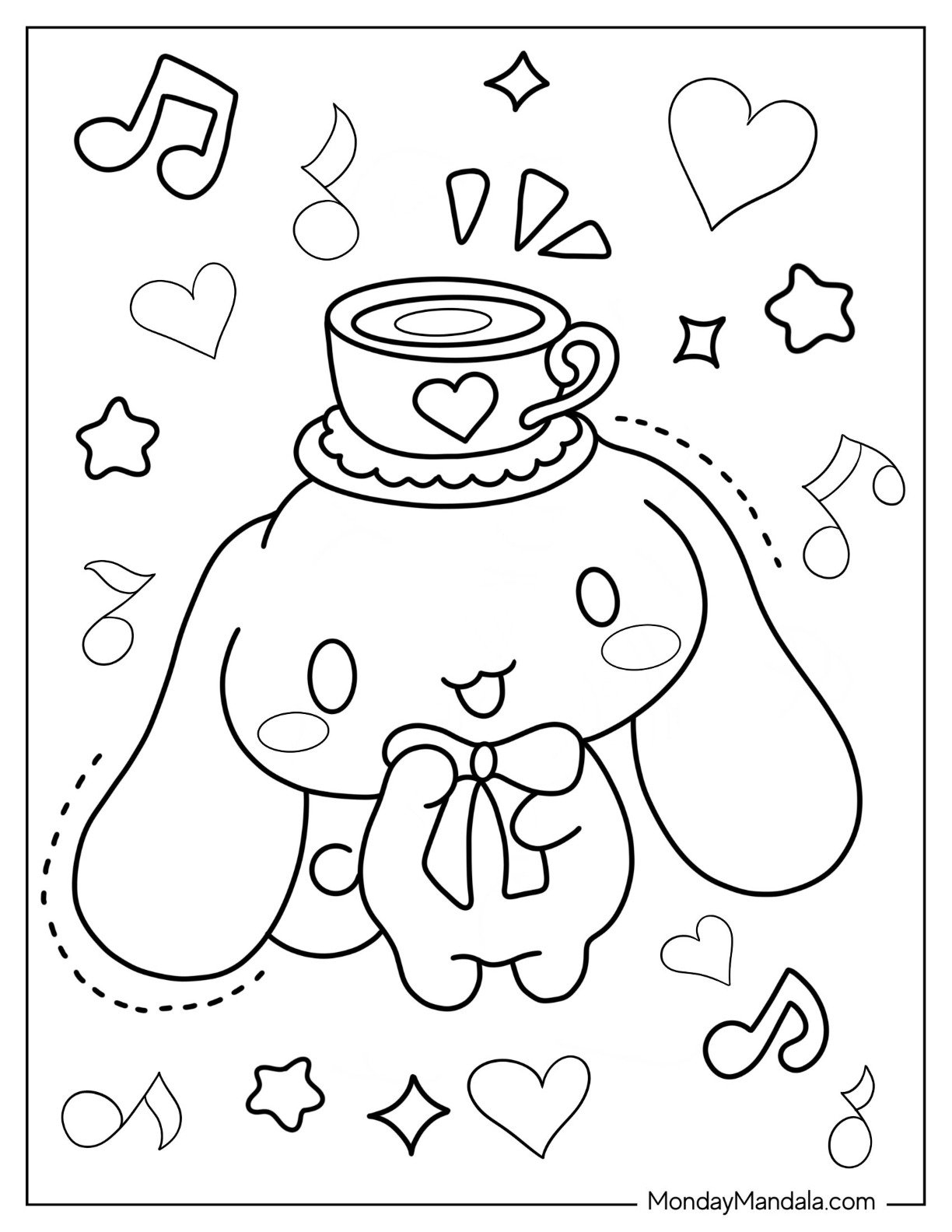 22 Cinnamoroll Coloring Pages Free PDF Printables  22 Cinnamoroll Coloring Pages Free PDF Printables