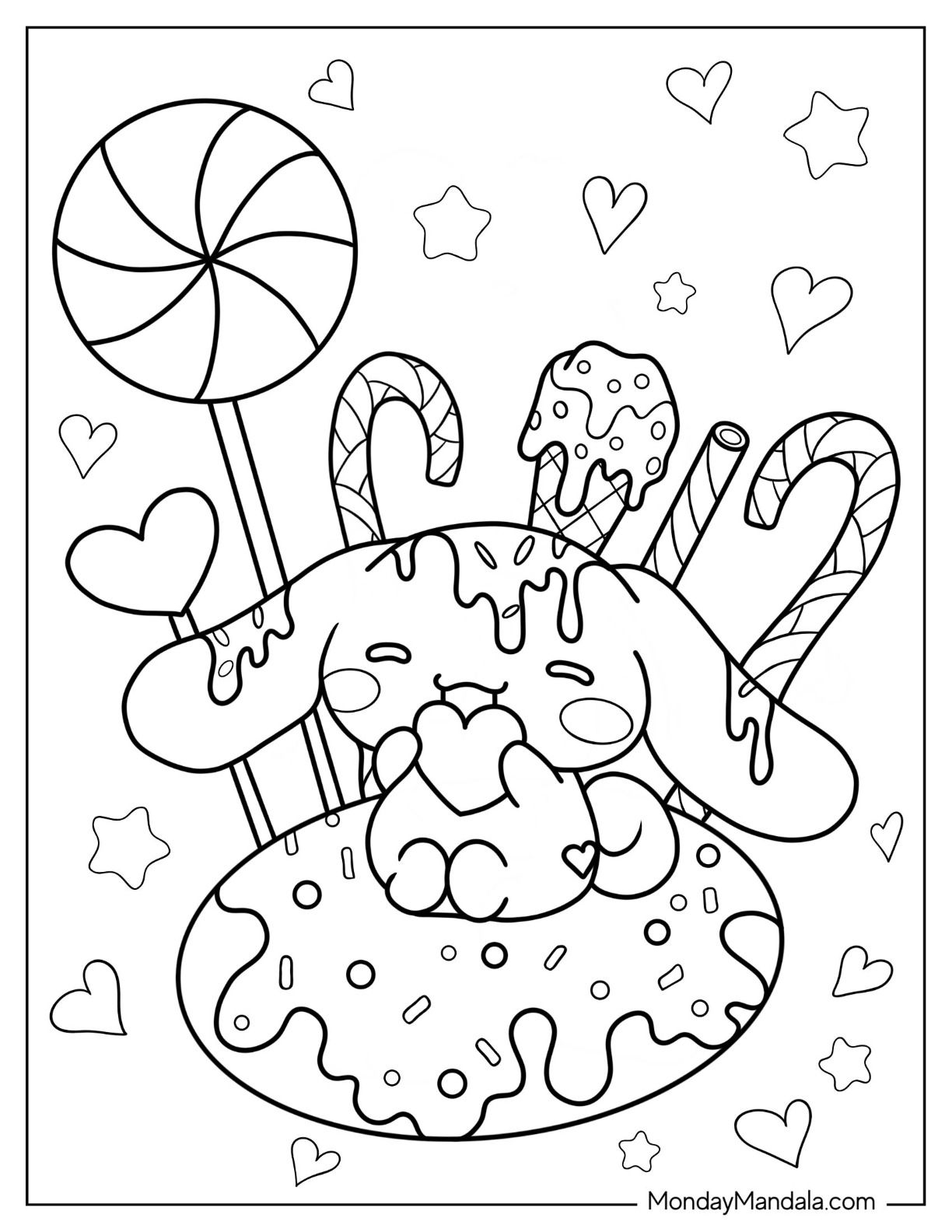 22 Cinnamoroll Coloring Pages Free PDF Printables  22 Cinnamoroll Coloring Pages Free PDF Printables