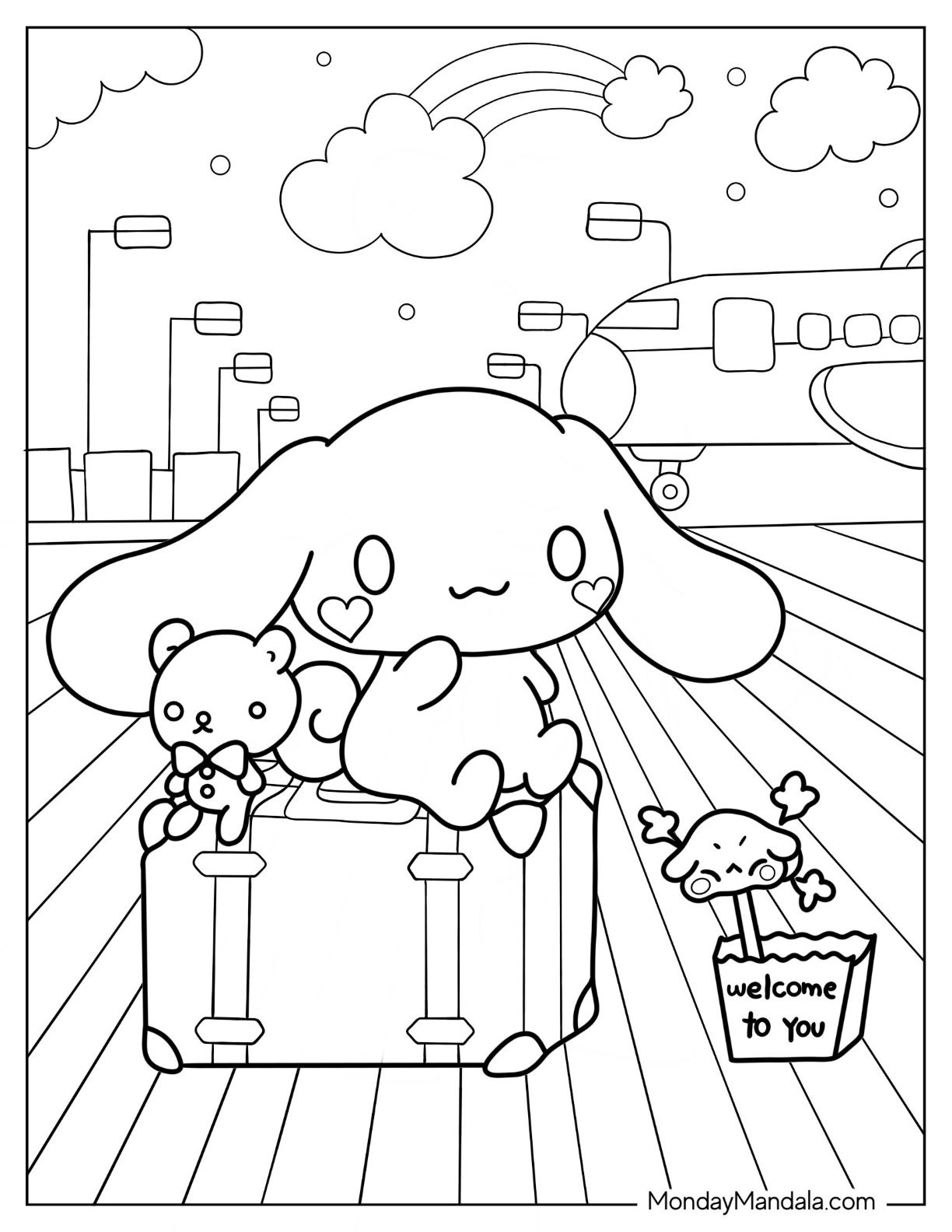 22 Cinnamoroll Coloring Pages Free PDF Printables  22 Cinnamoroll Coloring Pages Free PDF Printables