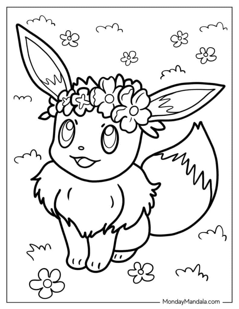 22 Eevee Coloring Pages Free PDF Printables  22 Eevee Coloring Pages Free PDF Printables