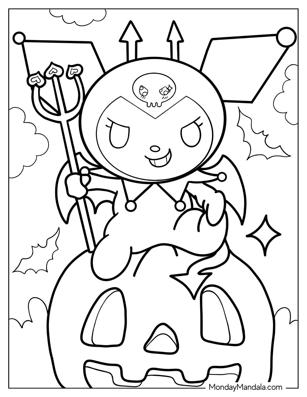 22 Kuromi Coloring Pages Free PDF Printables  22 Kuromi Coloring Pages Free PDF Printables