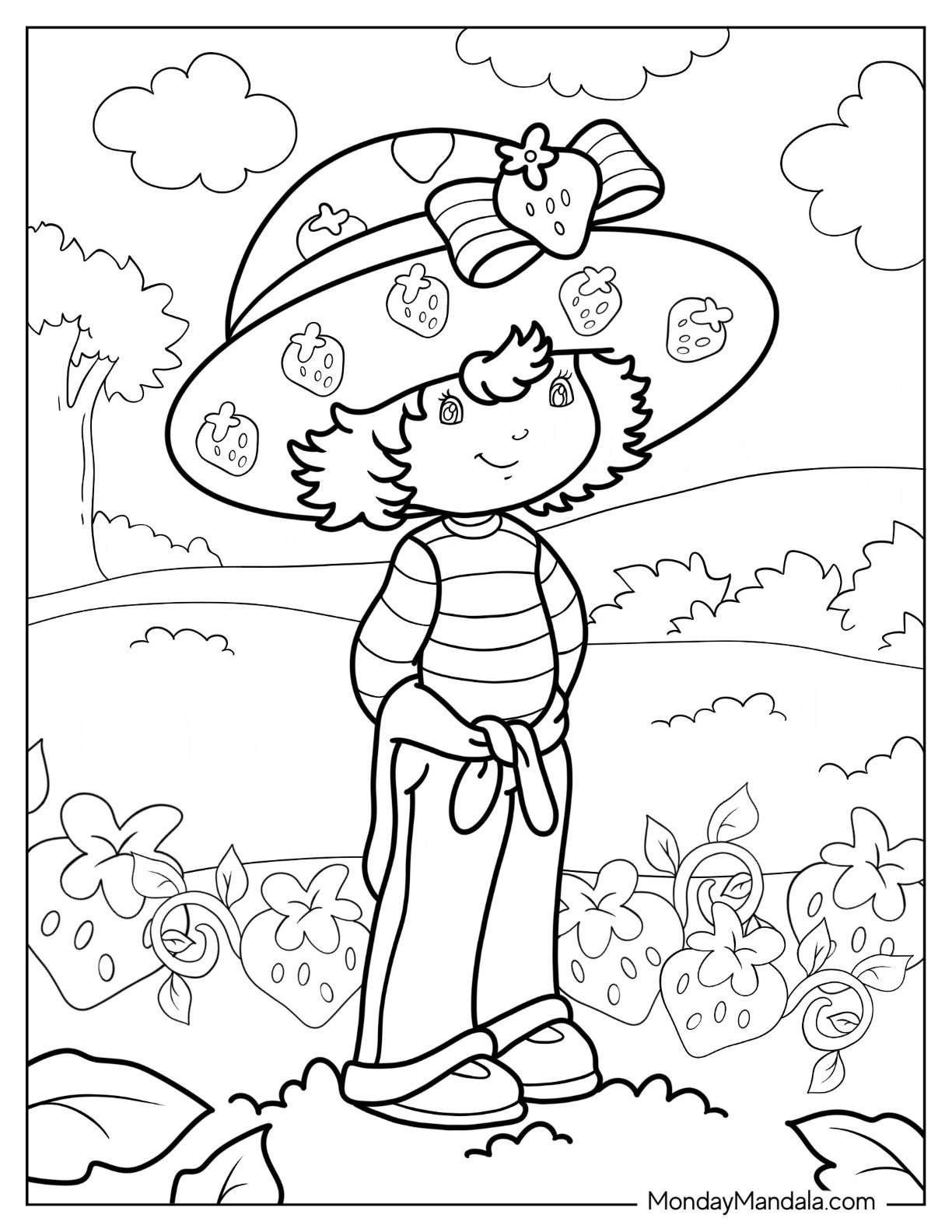 22 Strawberry Shortcake Coloring Pages Free PDF Printables