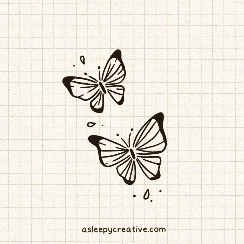 23 Cute And Easy Butterfly Drawing Ideas A Sleepy Creative 23 Cute And Easy Butterfly Drawing Ideas A Sleepy Creative