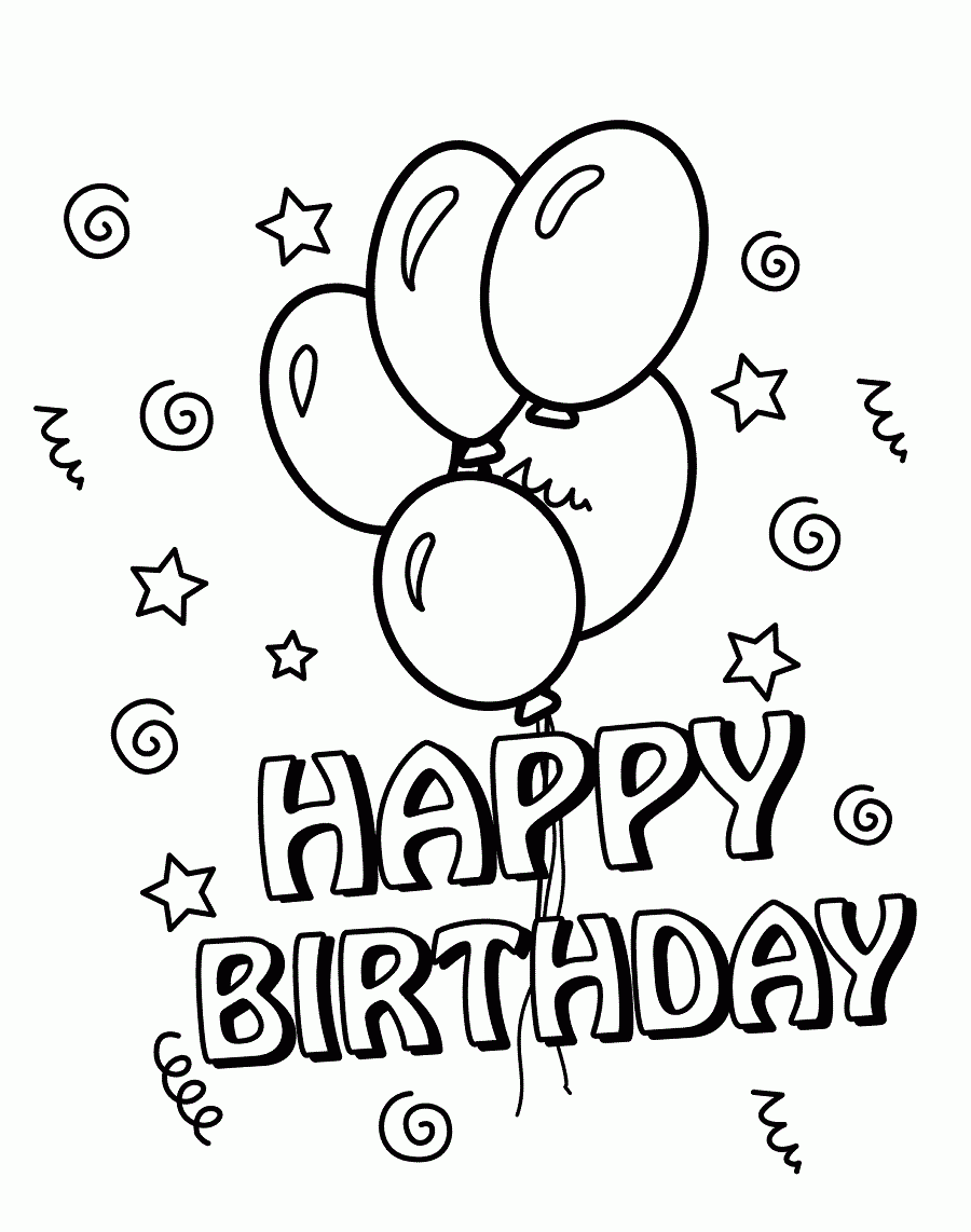 free printable birthday cards to color free printable birthday cards to color