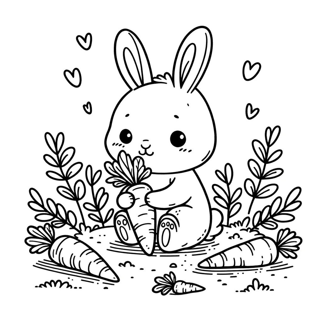 picture of a rabbit to color picture of a rabbit to color