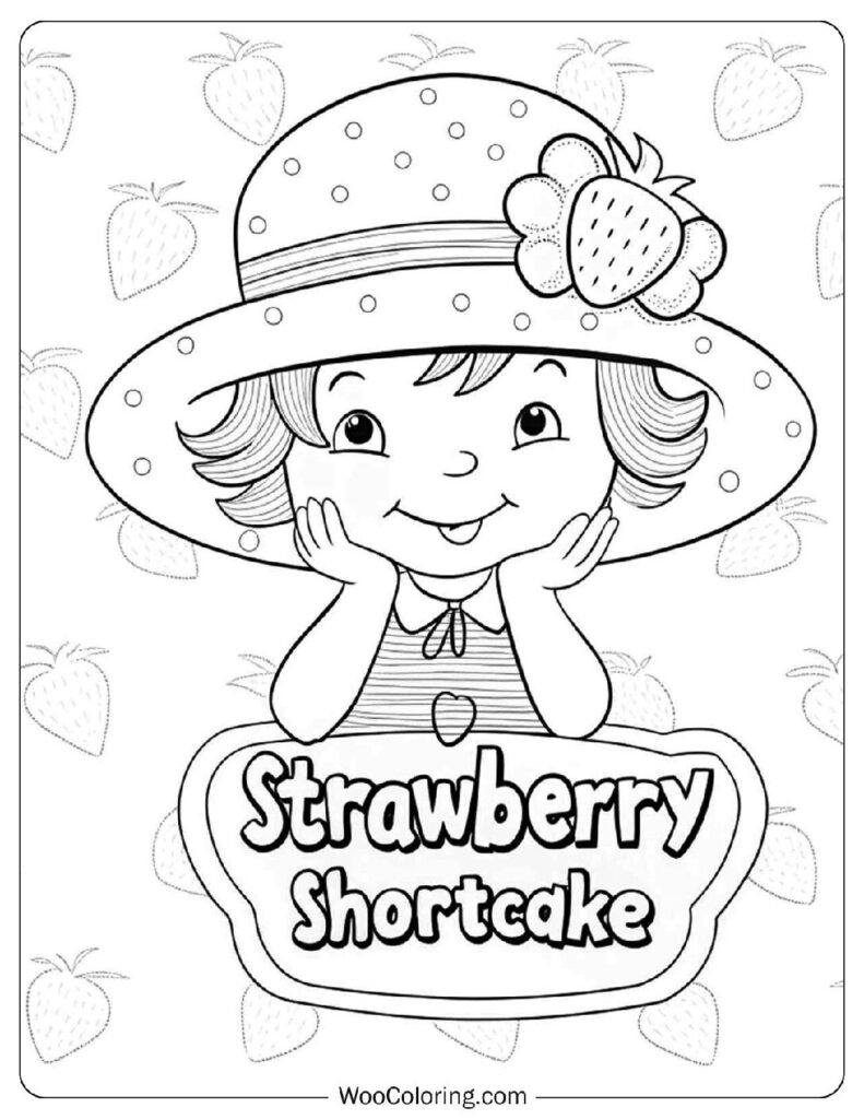 strawberry shortcake color sheet strawberry shortcake color sheet