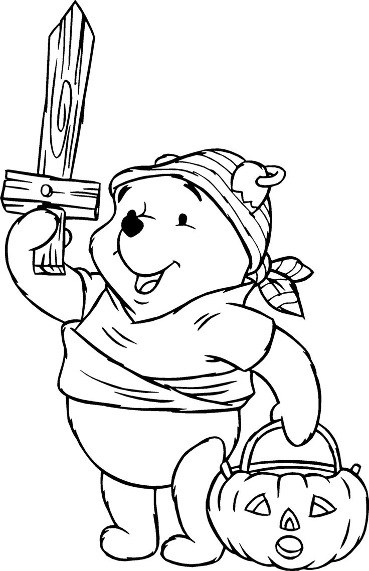 winnie the pooh halloween coloring pages winnie the pooh halloween coloring pages