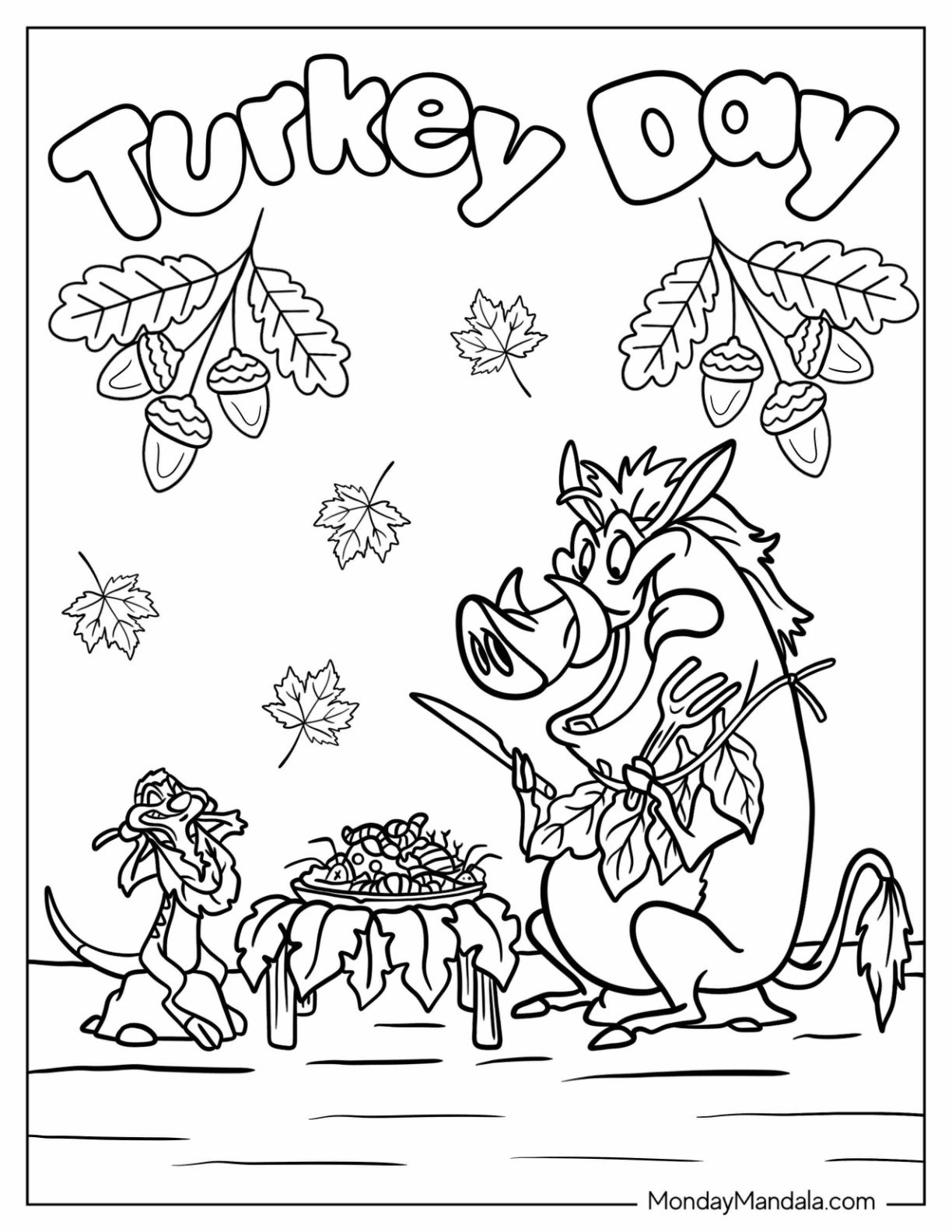 28 Disney Thanksgiving Coloring Pages Free Printables  28 Disney Thanksgiving Coloring Pages Free Printables