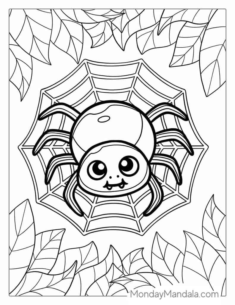 28 Spider Coloring Pages Free PDF Printables 