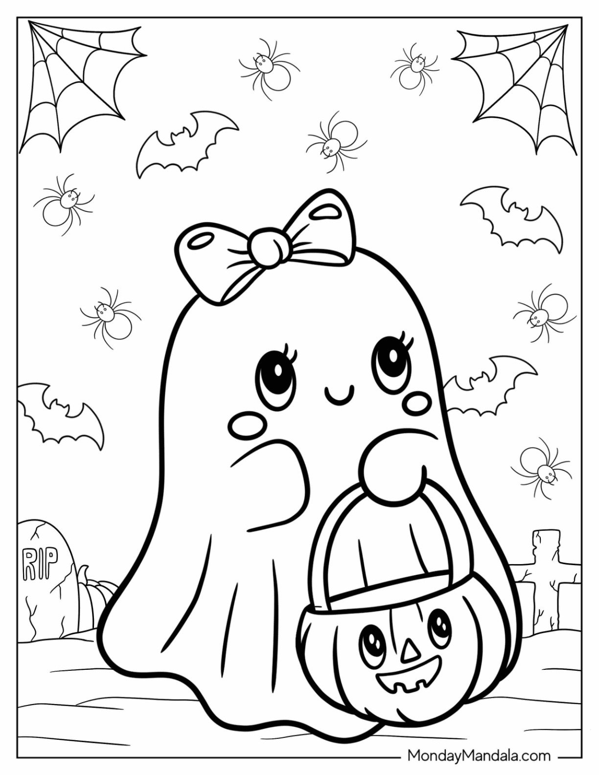 30 Ghost Coloring Pages Free PDF Printables  30 Ghost Coloring Pages Free PDF Printables